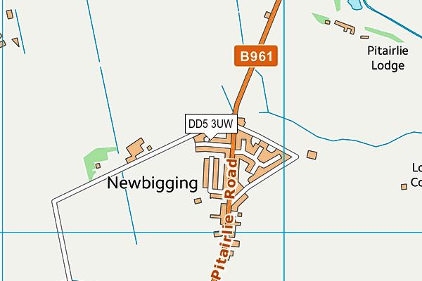 DD5 3UW map - OS VectorMap District (Ordnance Survey)