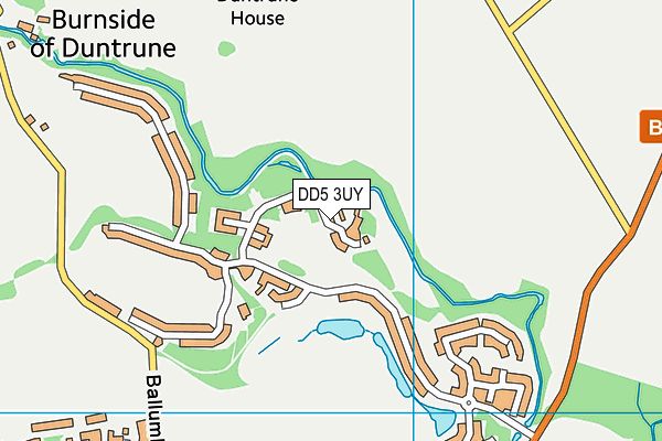 DD5 3UY map - OS VectorMap District (Ordnance Survey)