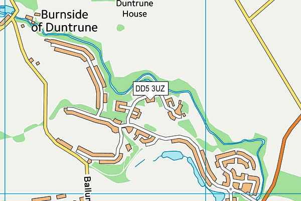 DD5 3UZ map - OS VectorMap District (Ordnance Survey)