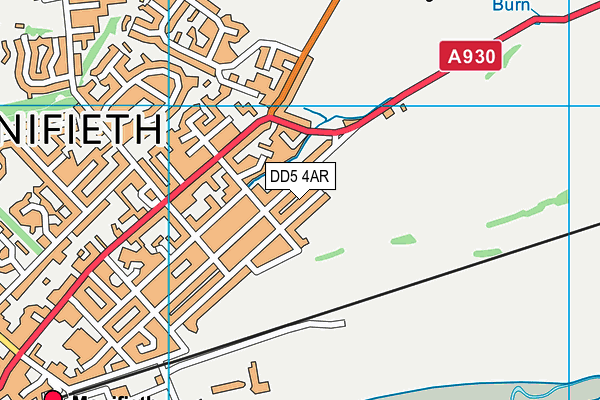 DD5 4AR map - OS VectorMap District (Ordnance Survey)