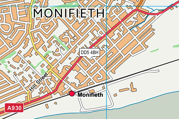 DD5 4BH map - OS VectorMap District (Ordnance Survey)