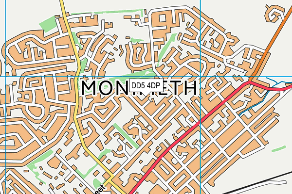 DD5 4DP map - OS VectorMap District (Ordnance Survey)