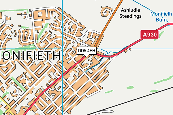 DD5 4EH map - OS VectorMap District (Ordnance Survey)