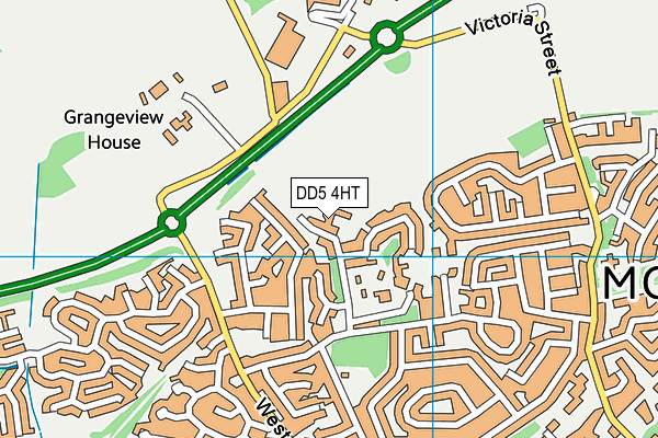 DD5 4HT map - OS VectorMap District (Ordnance Survey)