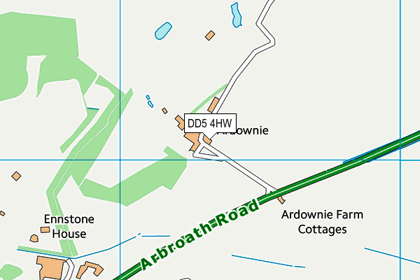 DD5 4HW map - OS VectorMap District (Ordnance Survey)