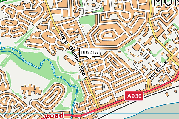 DD5 4LA map - OS VectorMap District (Ordnance Survey)