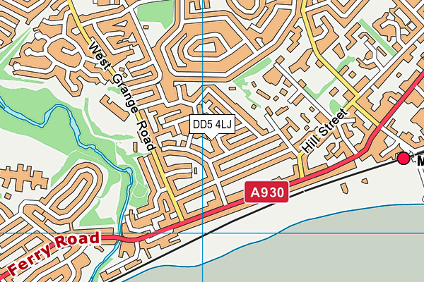 DD5 4LJ map - OS VectorMap District (Ordnance Survey)