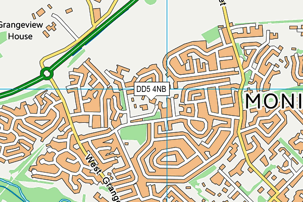 DD5 4NB map - OS VectorMap District (Ordnance Survey)