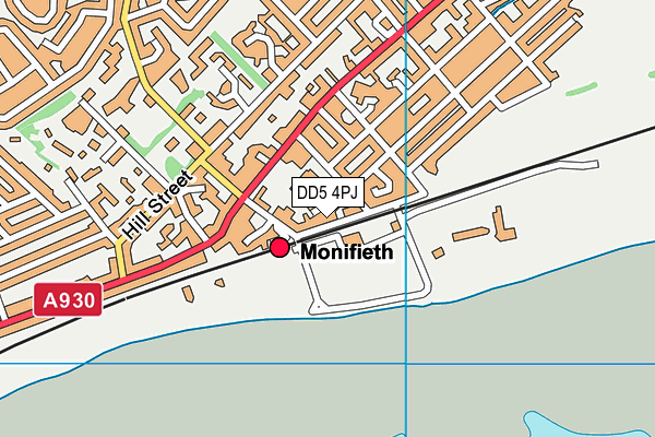 DD5 4PJ map - OS VectorMap District (Ordnance Survey)