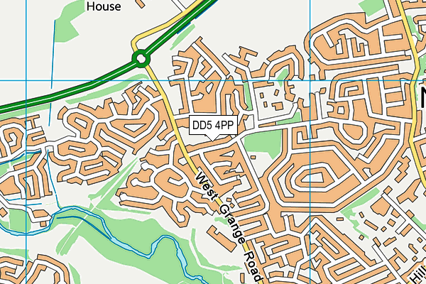 DD5 4PP map - OS VectorMap District (Ordnance Survey)