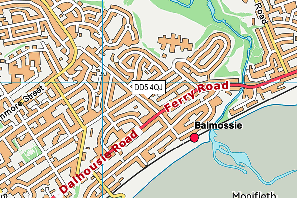 DD5 4QJ map - OS VectorMap District (Ordnance Survey)