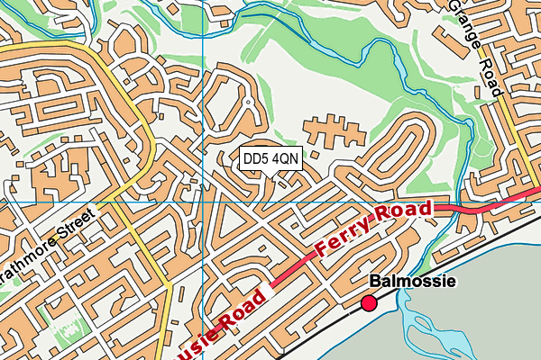 DD5 4QN map - OS VectorMap District (Ordnance Survey)