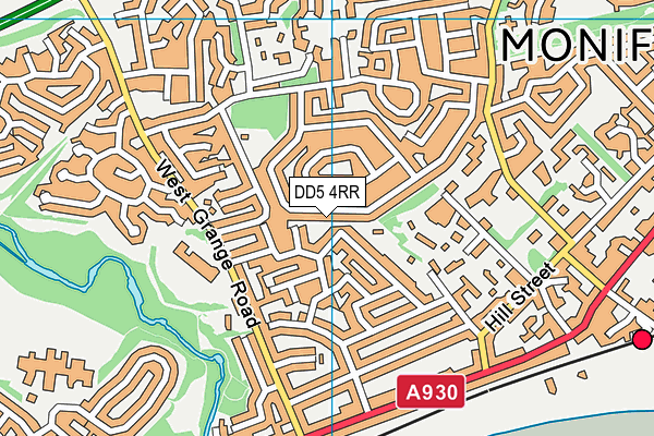 DD5 4RR map - OS VectorMap District (Ordnance Survey)