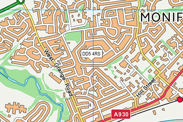 DD5 4RS map - OS VectorMap District (Ordnance Survey)
