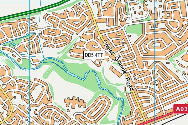 DD5 4TT map - OS VectorMap District (Ordnance Survey)