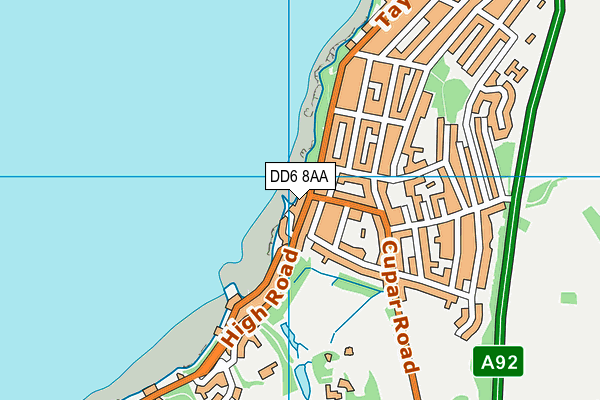 DD6 8AA map - OS VectorMap District (Ordnance Survey)