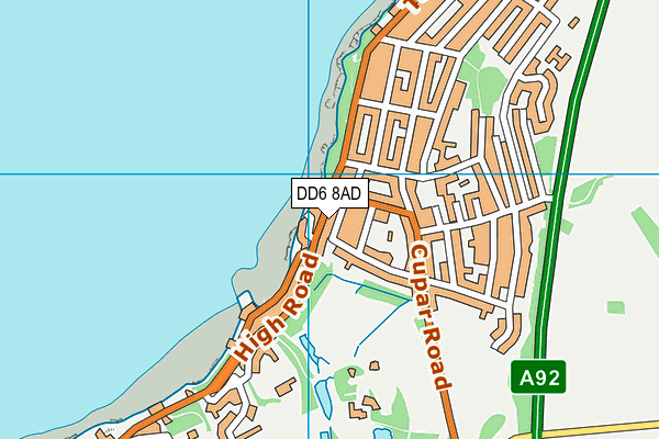 DD6 8AD map - OS VectorMap District (Ordnance Survey)