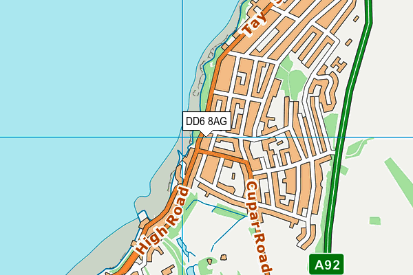 DD6 8AG map - OS VectorMap District (Ordnance Survey)