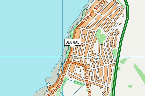 DD6 8AL map - OS VectorMap District (Ordnance Survey)