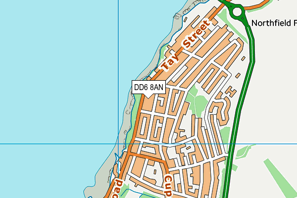 DD6 8AN map - OS VectorMap District (Ordnance Survey)