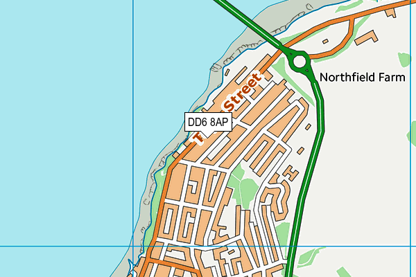 DD6 8AP map - OS VectorMap District (Ordnance Survey)