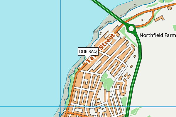 DD6 8AQ map - OS VectorMap District (Ordnance Survey)