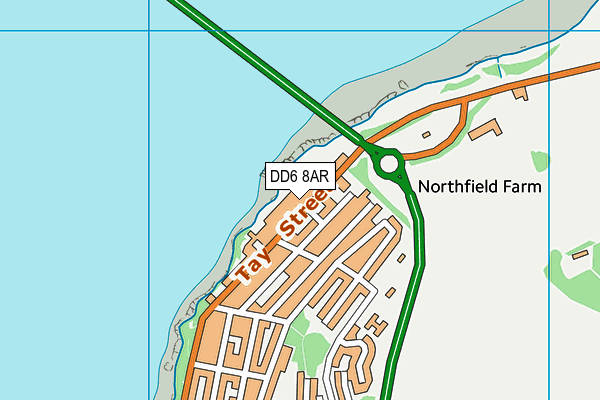 DD6 8AR map - OS VectorMap District (Ordnance Survey)