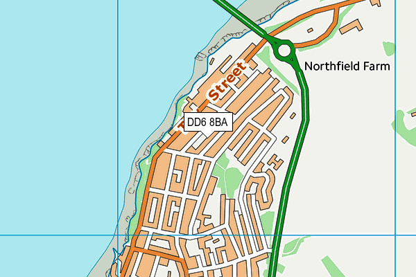 DD6 8BA map - OS VectorMap District (Ordnance Survey)