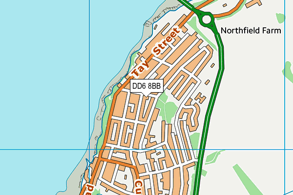 DD6 8BB map - OS VectorMap District (Ordnance Survey)