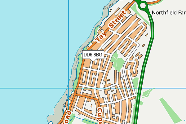 DD6 8BG map - OS VectorMap District (Ordnance Survey)