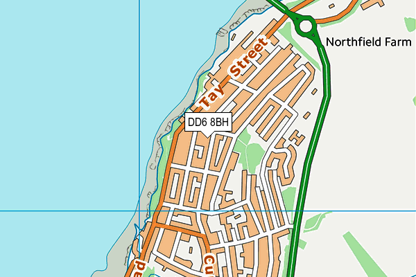 DD6 8BH map - OS VectorMap District (Ordnance Survey)