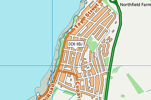 DD6 8BJ map - OS VectorMap District (Ordnance Survey)