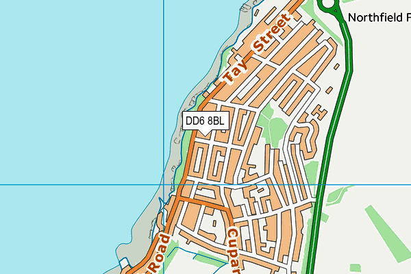 DD6 8BL map - OS VectorMap District (Ordnance Survey)