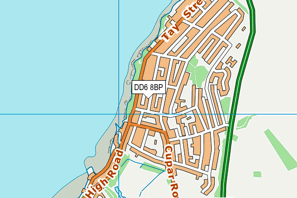 DD6 8BP map - OS VectorMap District (Ordnance Survey)