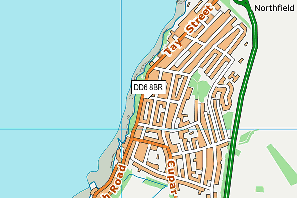 DD6 8BR map - OS VectorMap District (Ordnance Survey)