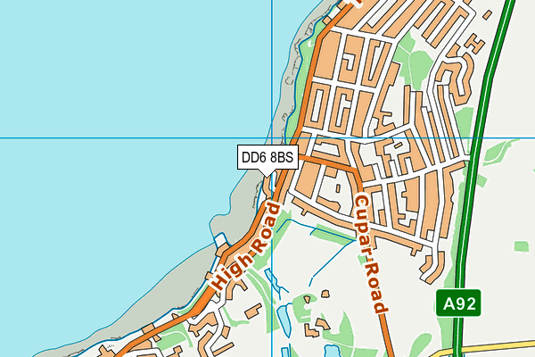 DD6 8BS map - OS VectorMap District (Ordnance Survey)