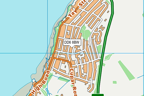 DD6 8BW map - OS VectorMap District (Ordnance Survey)
