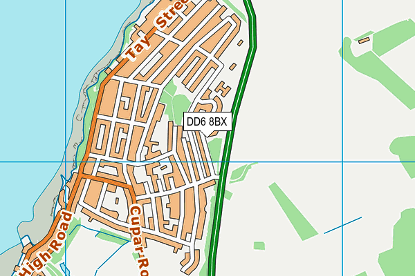 DD6 8BX map - OS VectorMap District (Ordnance Survey)