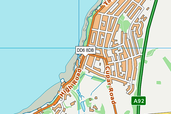 DD6 8DB map - OS VectorMap District (Ordnance Survey)