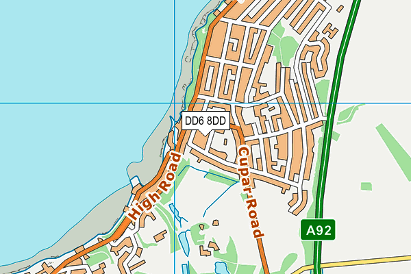 DD6 8DD map - OS VectorMap District (Ordnance Survey)