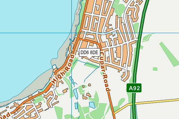 DD6 8DE map - OS VectorMap District (Ordnance Survey)