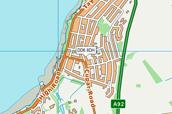 DD6 8DH map - OS VectorMap District (Ordnance Survey)