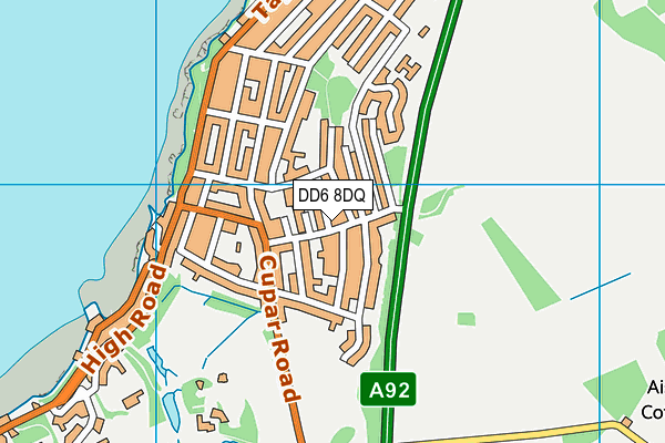 DD6 8DQ map - OS VectorMap District (Ordnance Survey)