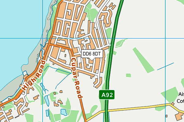 DD6 8DT map - OS VectorMap District (Ordnance Survey)