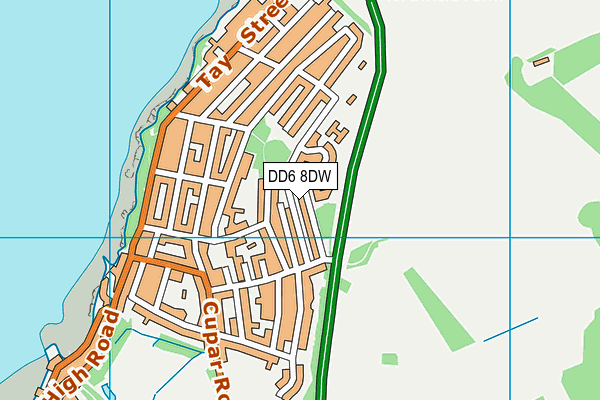 DD6 8DW map - OS VectorMap District (Ordnance Survey)