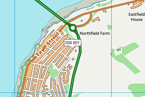 DD6 8DY map - OS VectorMap District (Ordnance Survey)