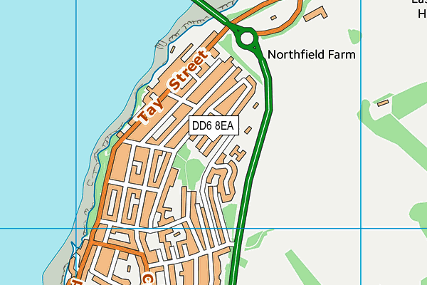 DD6 8EA map - OS VectorMap District (Ordnance Survey)