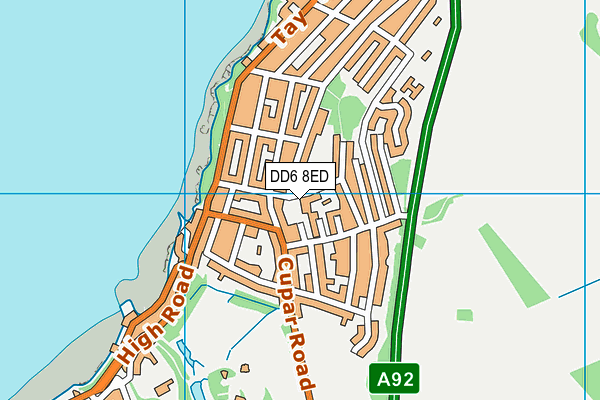 DD6 8ED map - OS VectorMap District (Ordnance Survey)