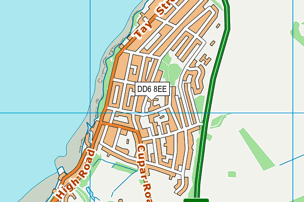 DD6 8EE map - OS VectorMap District (Ordnance Survey)