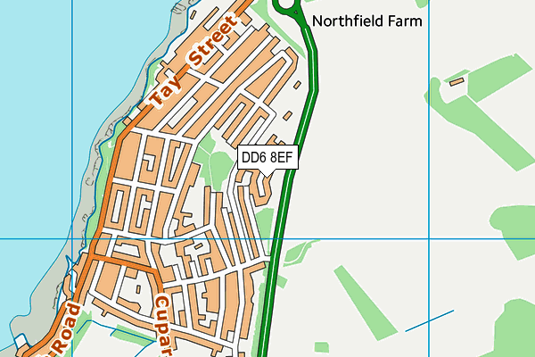 DD6 8EF map - OS VectorMap District (Ordnance Survey)